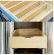 Shaker Accessories kitchen cabinet sample from the LeviArs Framed Shaker Collection