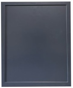 Slim Night Blue cabinet door with a narrow Shaker frame