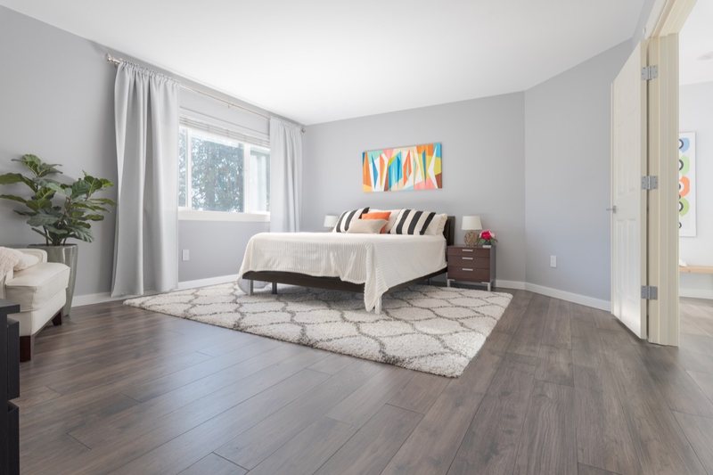Flooring and staircase remodeling with coordinated treads, landings and transitions, view 2 of 16