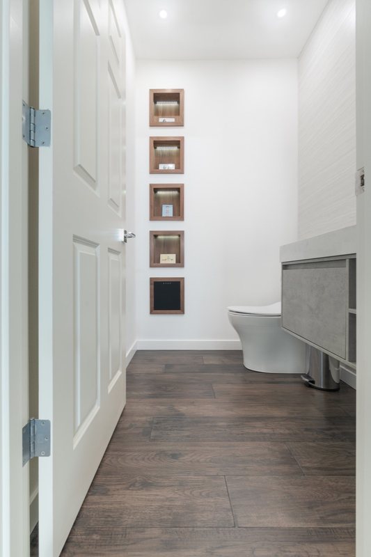 Flooring and staircase remodeling with coordinated treads, landings and transitions, view 16 of 16