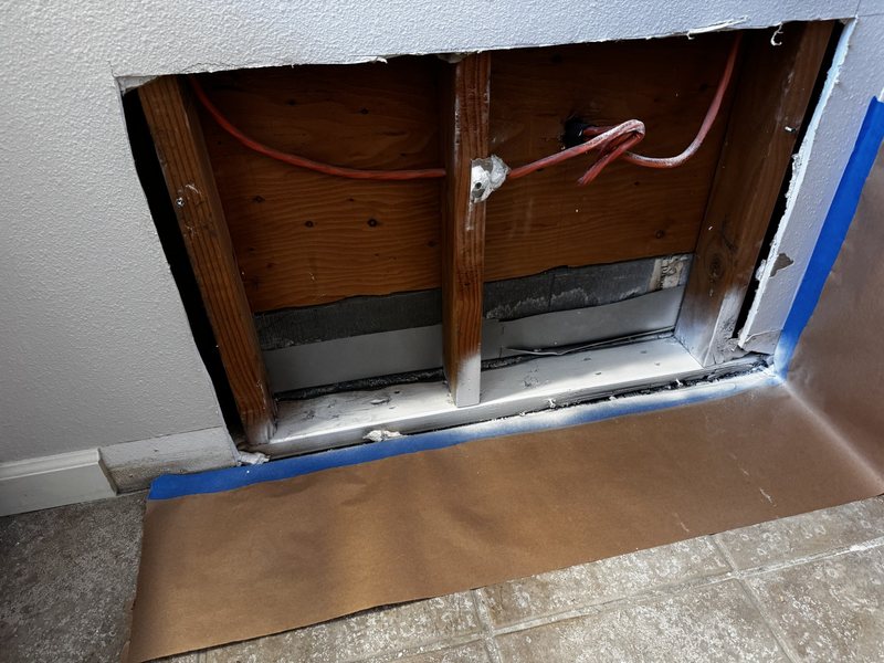 Residential water remediation and interior construction preparation work, view 14 of 19