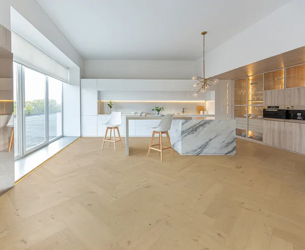 Compass Materials Artisan-Herringbone-CCO11 — Engineered hardwood · European Oak flooring selection with LeviArs Design & Remodeling