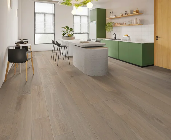 Compass Materials Vista-CCO8 — Engineered hardwood · European Oak flooring selection with LeviArs Design & Remodeling