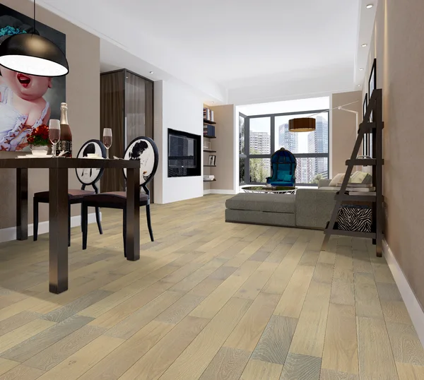 Crestwood 5" Oak Glacier — Engineered oak flooring selection with LeviArs Design & Remodeling