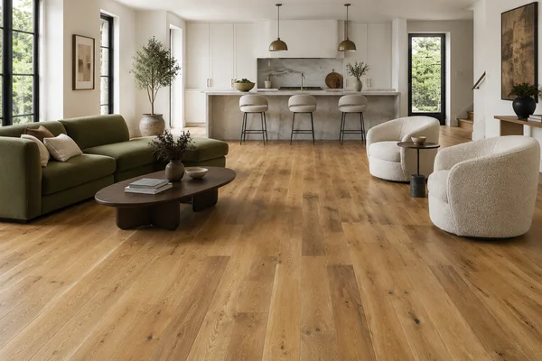 Crestwood 7.5" Oak Addington — Engineered oak flooring selection with LeviArs Design & Remodeling