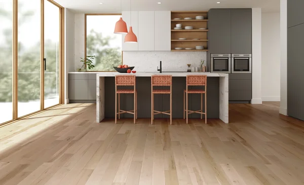 Mercier Hard Maple Haze — Solid and engineered hardwood flooring selection with LeviArs Design & Remodeling