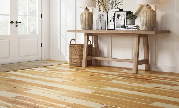 Mercier Hickory Natural — Solid and engineered hardwood flooring selection with LeviArs Design & Remodeling