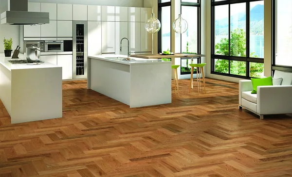 Mercier Red Oak Natural — Engineered hardwood flooring selection with LeviArs Design & Remodeling