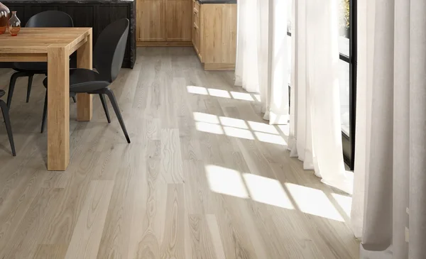 Mercier White Ash Silk — Solid and engineered hardwood flooring selection with LeviArs Design & Remodeling