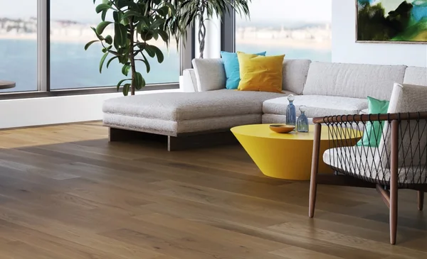Mercier White Oak Celeste — Engineered hardwood flooring selection with LeviArs Design & Remodeling