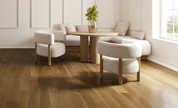 Mercier White Oak Synergy — Solid and engineered hardwood flooring selection with LeviArs Design & Remodeling