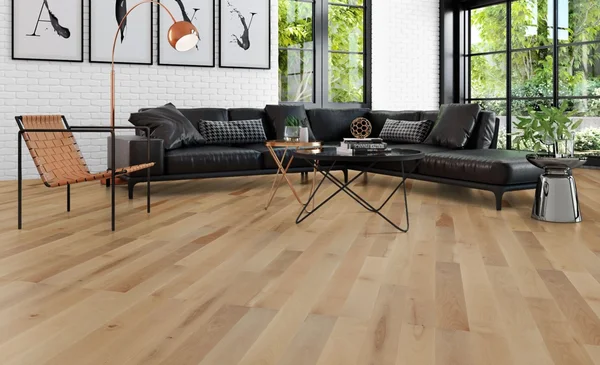 Mercier Yellow Birch Natural — Solid hardwood flooring selection with LeviArs Design & Remodeling