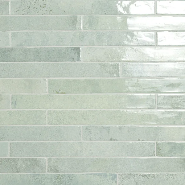 MSI Flamenco CELTIC AQUA 2X18 GLOSSY — Porcelain flooring selection with LeviArs Design & Remodeling
