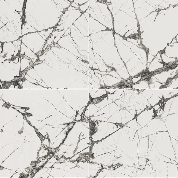 MSI Exotika Lux Iceberg 48x48 — Porcelain flooring selection with LeviArs Design & Remodeling