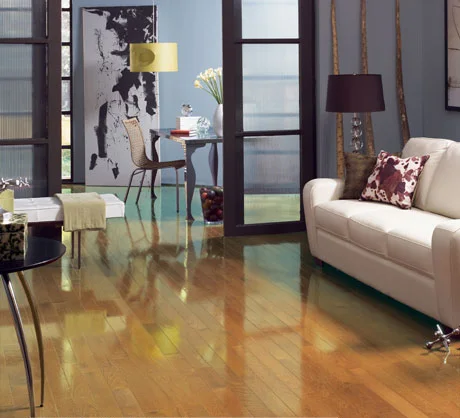 Pacific Mat & Flooring High Gloss Collection — Solid hardwood · Hardwood flooring selection with LeviArs Design & Remodeling