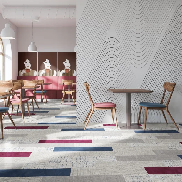 Pacific Mat & Flooring Kaleido Color Lab — Luxury vinyl flooring selection with LeviArs Design & Remodeling