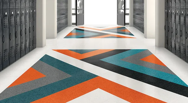 Pacific Mat & Flooring Standard Excelon Imperial Texture — Vinyl composition tile flooring selection with LeviArs Design & Remodeling