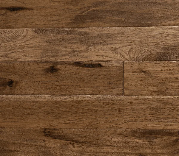 Sheoga Vintage Charm Texture - Hickory Character Prefinished Hickorynut — Solid and engineered hardwood options · Hardwood flooring selection with LeviArs Design & Remodeling