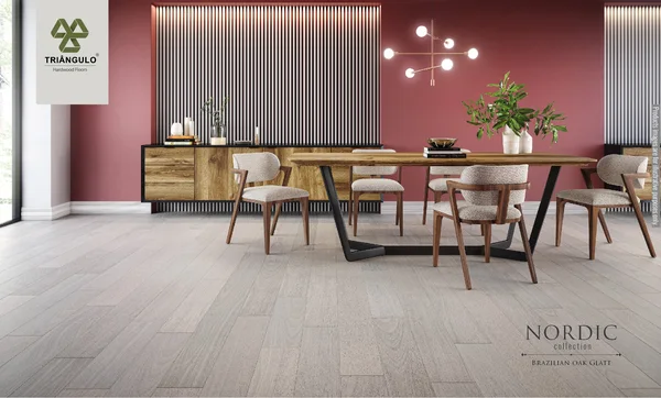 Triângulo Brazilian Oak Glatt — Engineered Hardwood flooring selection with LeviArs Design & Remodeling
