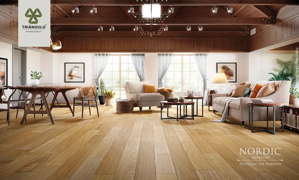 Triângulo Brazilian Oak Harbour — Engineered Hardwood flooring selection with LeviArs Design & Remodeling