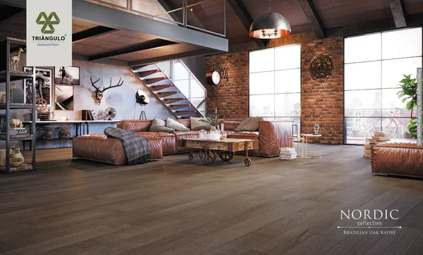 Triângulo Brazilian Oak Kaffee — Engineered Hardwood flooring selection with LeviArs Design & Remodeling