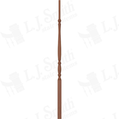 L.J. Smith 1-1/4" Pin Top Baluster · LJP-2415-C 38 — stair parts selection with LeviArs Design & Remodeling