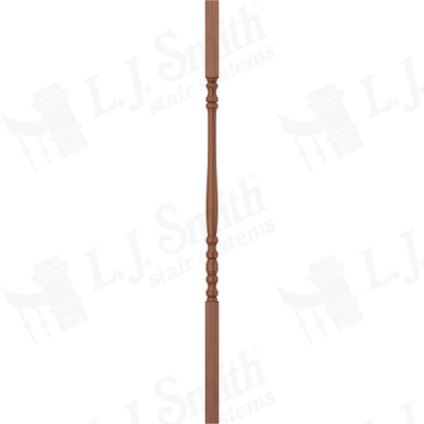 L.J. Smith 1-1/4" Square Top Baluster · LJ-5004-C 38 — stair parts selection with LeviArs Design & Remodeling