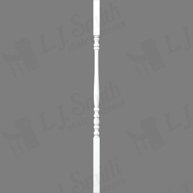 L.J. Smith 1-1/4" Square Top Baluster · LJ-5004-PRG 38 — stair parts selection with LeviArs Design & Remodeling