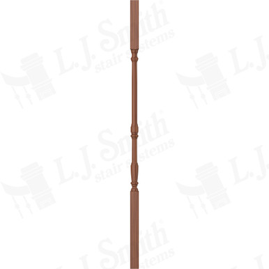 L.J. Smith 1-1/4" Square Top Baluster · LJ-5067-C 38 — stair parts selection with LeviArs Design & Remodeling