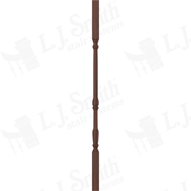 L.J. Smith 1-1/4" Square Top Baluster · LJ-5067-W 34 — stair parts selection with LeviArs Design & Remodeling