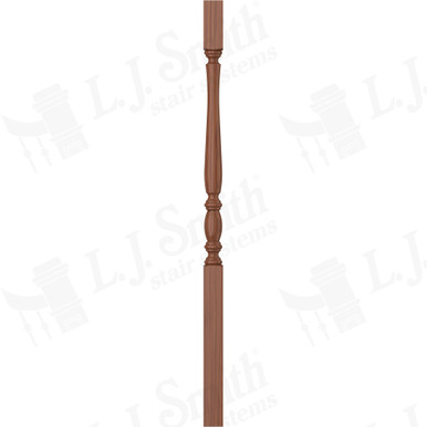 L.J. Smith 1-1/4" Square Top Baluster · LJP-2405-C 38 — stair parts selection with LeviArs Design & Remodeling