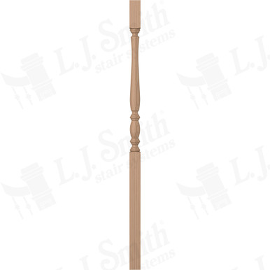 L.J. Smith 1-1/4" Square Top Baluster · LJP-2405-P 42 — stair parts selection with LeviArs Design & Remodeling