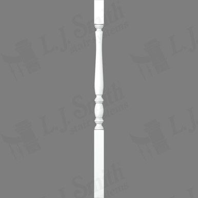 L.J. Smith 1-1/4" Square Top Baluster · LJP-2405-PRG 36 — stair parts selection with LeviArs Design & Remodeling