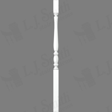 L.J. Smith 1-1/4" Square Top Baluster · LJP-2405-PRG 38 — stair parts selection with LeviArs Design & Remodeling