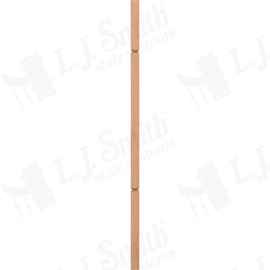 L.J. Smith 1-1/4" Square V-Groove Baluster · LJ-5060V-AL 38 — stair parts selection with LeviArs Design & Remodeling