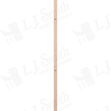 L.J. Smith 1-1/4" Square V-Groove Baluster · LJ-5060V-B 42 — stair parts selection with LeviArs Design & Remodeling
