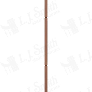 L.J. Smith 1-1/4" Square V-Groove Baluster · LJC-5060V-C 38 — stair parts selection with LeviArs Design & Remodeling