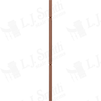 L.J. Smith 1-1/4" Square V-Groove Baluster · LJC-5060V-C 42 — stair parts selection with LeviArs Design & Remodeling