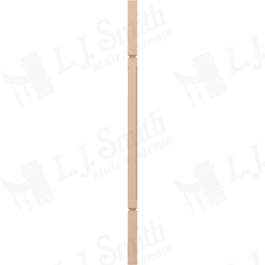 L.J. Smith 1-1/4" Square V-Groove Baluster · LJC-5060V-M 34 — stair parts selection with LeviArs Design & Remodeling
