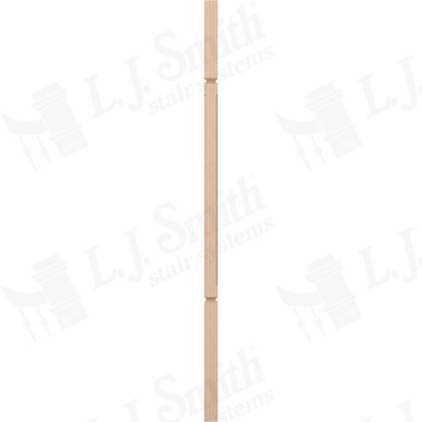 L.J. Smith 1-1/4" Square V-Groove Baluster · LJC-5060V-M 38 — stair parts selection with LeviArs Design & Remodeling
