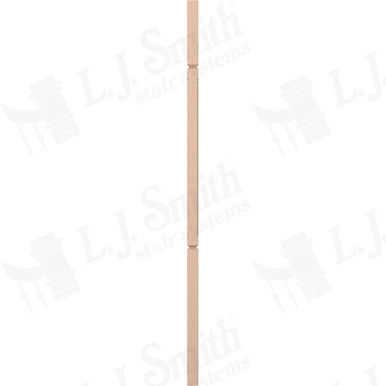 L.J. Smith 1-1/4" Square V-Groove Baluster · LJC-5060V-M 42 — stair parts selection with LeviArs Design & Remodeling