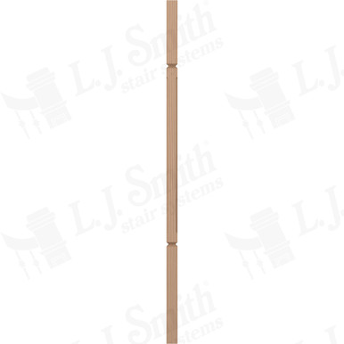 L.J. Smith 1-1/4" Square V-Groove Baluster · LJC-5060V-P 38 — stair parts selection with LeviArs Design & Remodeling