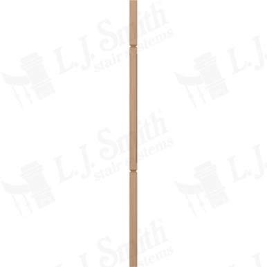 L.J. Smith 1-1/4" Square V-Groove Baluster · LJC-5060V-P 42 — stair parts selection with LeviArs Design & Remodeling