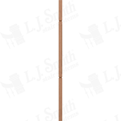 L.J. Smith 1-1/4" Square V-Groove Baluster · LJC-5060V-WO 42 — stair parts selection with LeviArs Design & Remodeling
