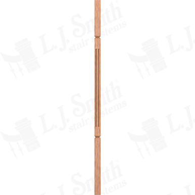 L.J. Smith 1-1/4" Square V-Groove Baluster · LJF-5060V-O 38 — stair parts selection with LeviArs Design & Remodeling