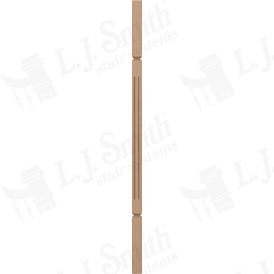 L.J. Smith 1-1/4" Square V-Groove Baluster · LJF-5060V-P 34 — stair parts selection with LeviArs Design & Remodeling
