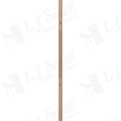 L.J. Smith 1-1/4" Square V-Groove Baluster · LJF-5060V-P 38 — stair parts selection with LeviArs Design & Remodeling