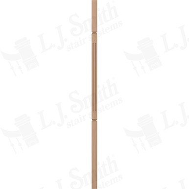 L.J. Smith 1-1/4" Square V-Groove Baluster · LJF-5060V-P 42 — stair parts selection with LeviArs Design & Remodeling
