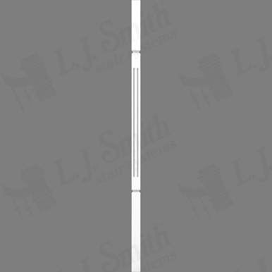 L.J. Smith 1-1/4" Square V-Groove Baluster · LJF-5060V-PRG 38 — stair parts selection with LeviArs Design & Remodeling