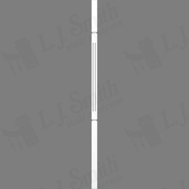 L.J. Smith 1-1/4" Square V-Groove Baluster · LJF-5060V-PRG 42 — stair parts selection with LeviArs Design & Remodeling